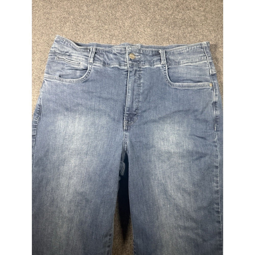 NYDJ Women's High-Rise Wide Leg Stretch Jeans Size 14